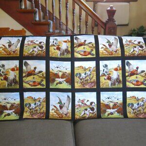 Elizabeth's Studio Sports Afield Birds Hunting Dogs Wildlife Black Edge Panel